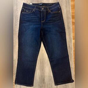Nine West Women's Chrystie Capri Mid Rise FERONA Blue Jean Size 4 NWT